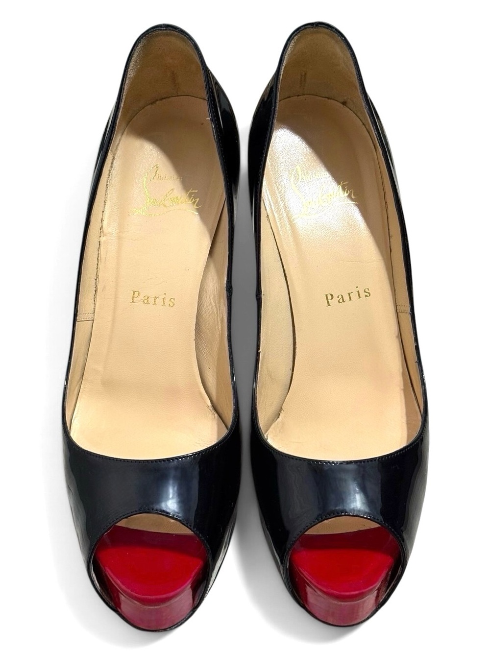 Christian Louboutin Peep-toe Platform Pumps Size 37.5